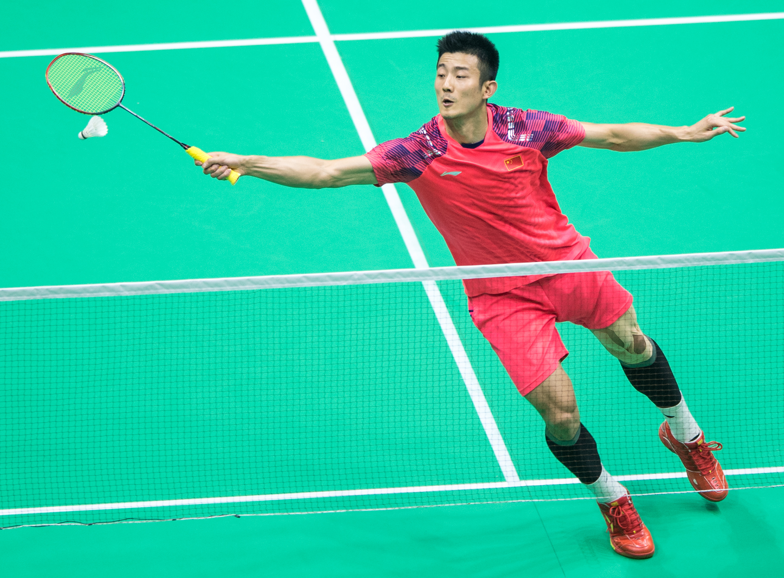 日本羽毛球队完胜法国羽毛球队，谌龙爆发神勇的简单介绍